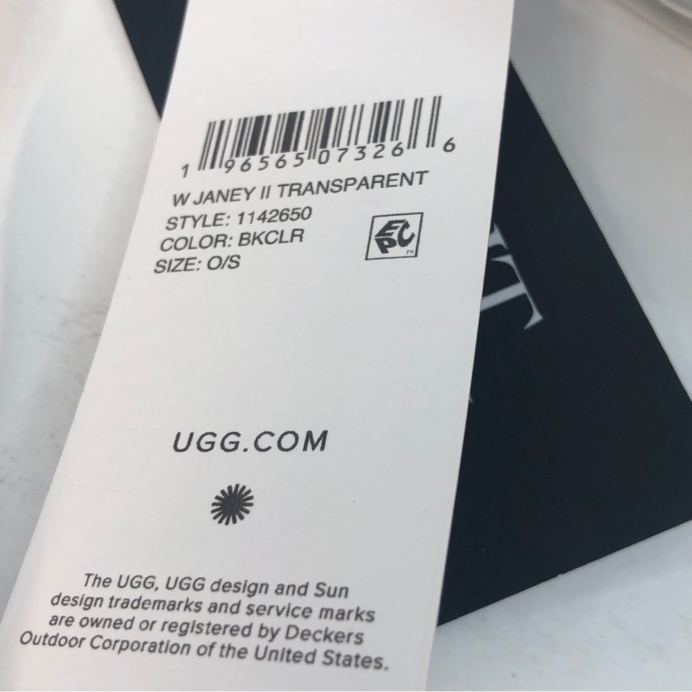 UGG Black and Clear Janey II Transparent Crossbody Belt-bag Clutch - Picture 7 of 11